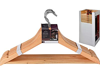 ZESTAW WIESZAKÓW NA UBRANIA DREWNO 8 SZT Mondex