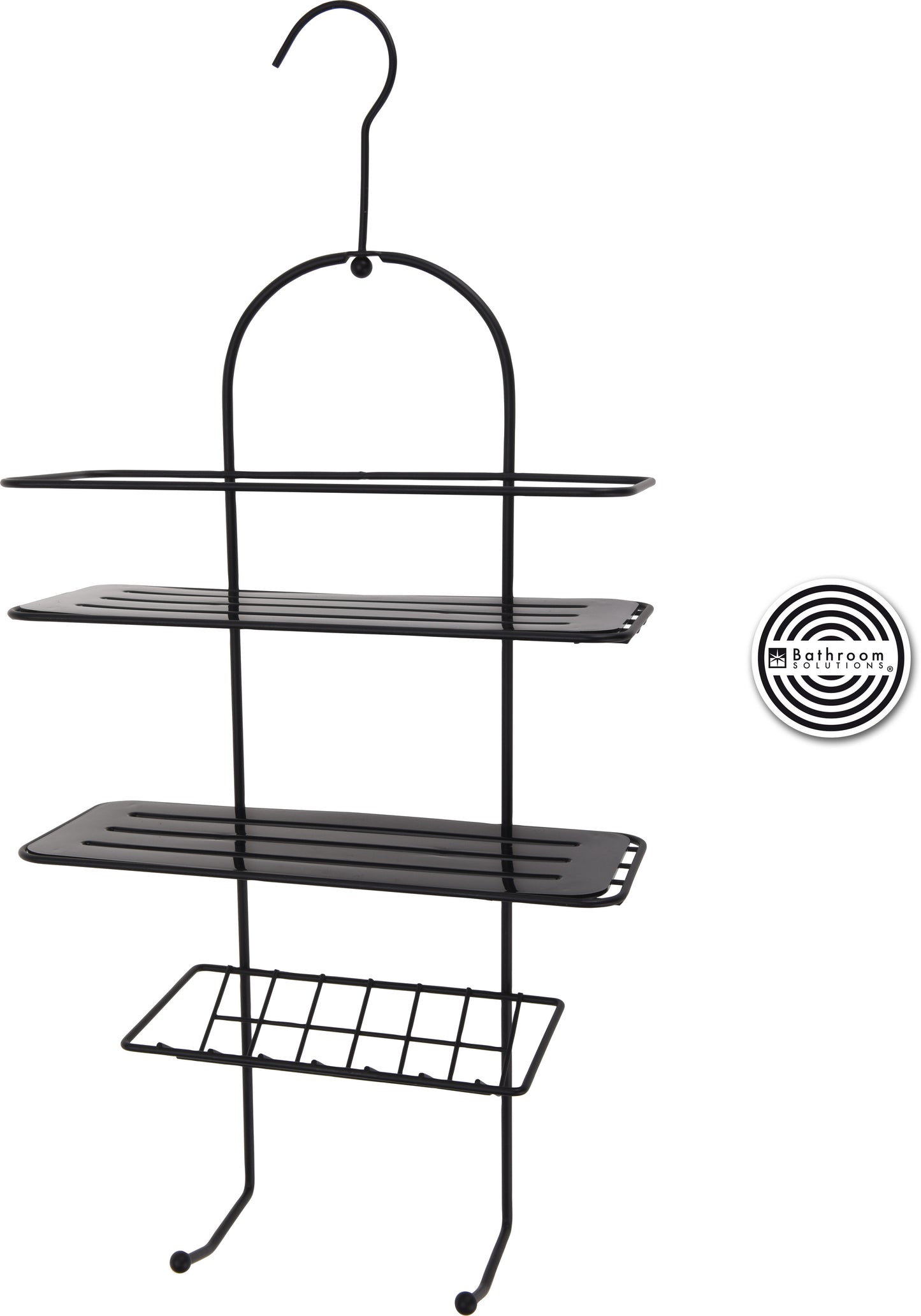 PÓŁKA ŁAZIENKOWA METALOWA CZARNA CLR25x11xh55cm metalowa czarna Mondex
