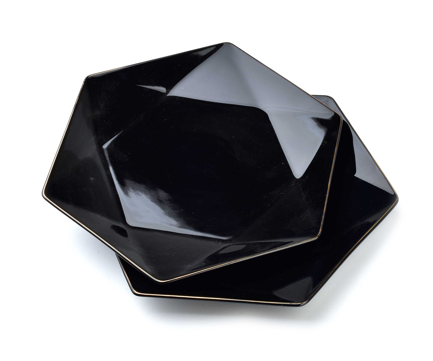 RALPH BLACK Komplet 2 talerzy płaskie 32,5x 28.5cm x h3cm Affekdesign By Mondex