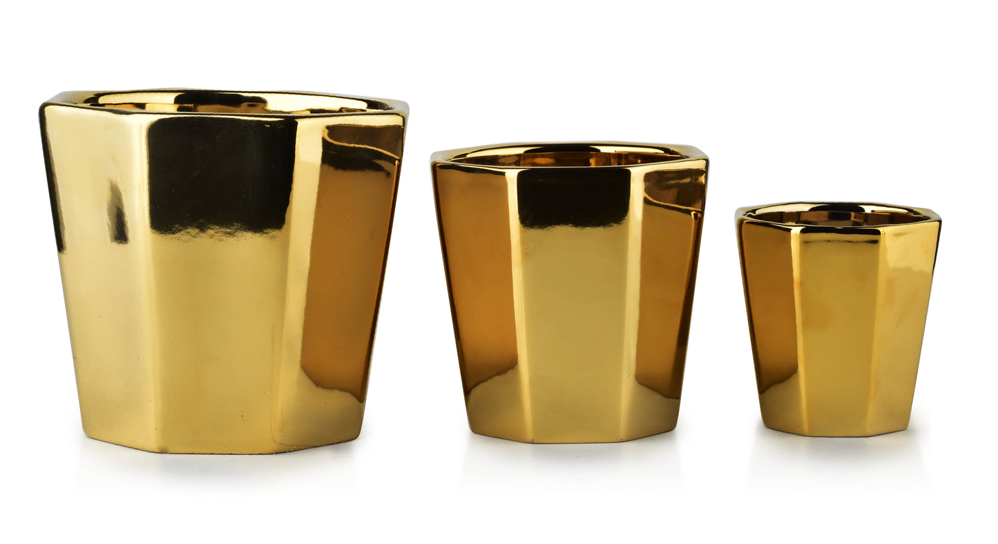 NEVA GOLD KOMPLET 3 DONICZEK xL:16Xh14/L:12,5Xh12/M:8,5h9cm Mondex