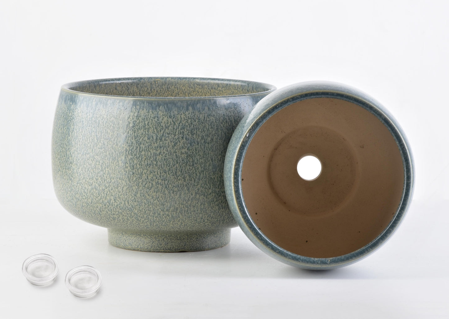 NEVA Komplet 2 osłonek XL23xh16cm L17xh13cm zieleń nakrapiana Mondex