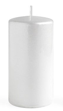 Świeca OPAL MET POŁYSK Walec duży 7xh17,5cm parafinowa biała Mondex