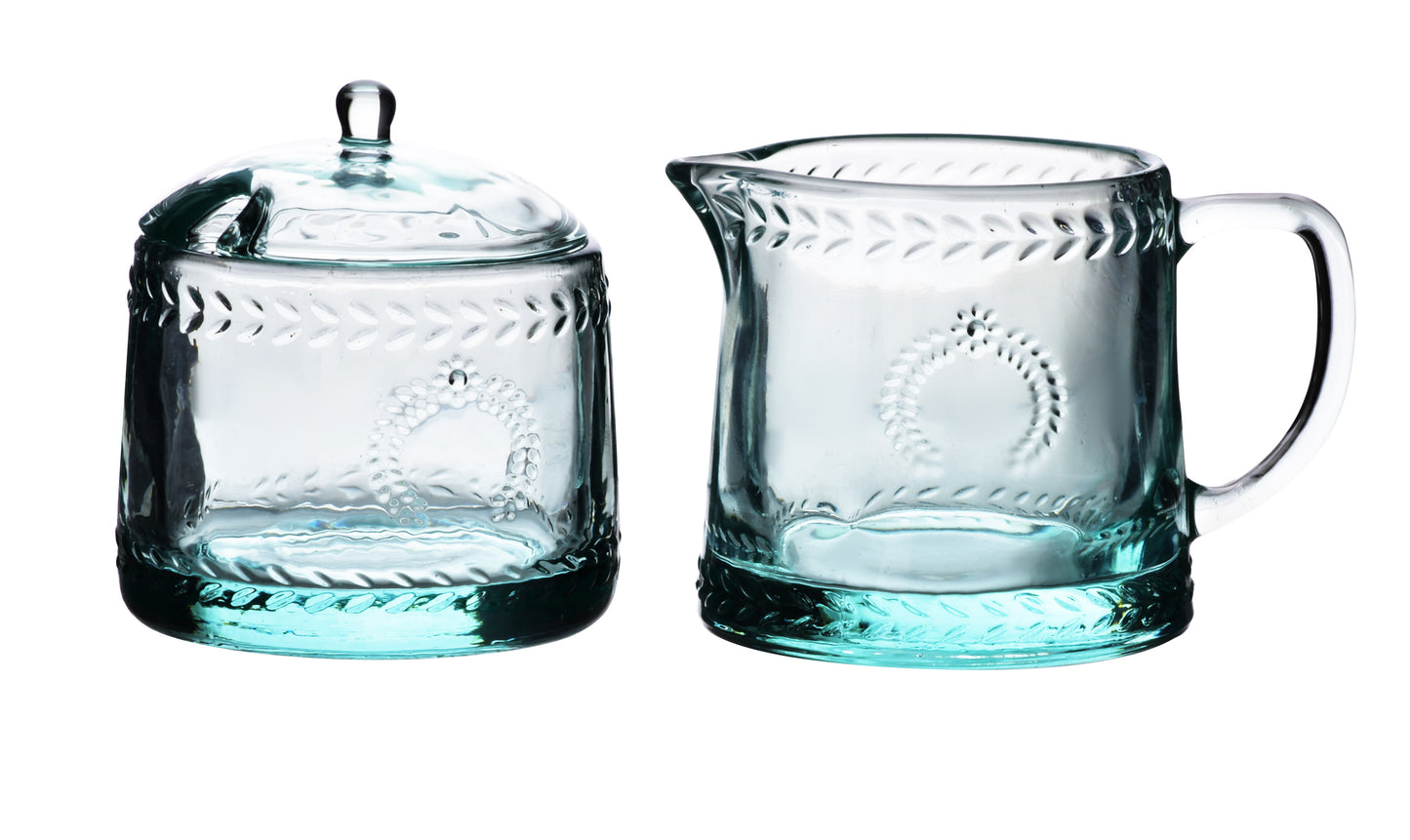 ECILA LIGHT Komplet cukiernica śr 9xh7,3cm z mlecznikIEM 300ml Affekdesign By Mondex