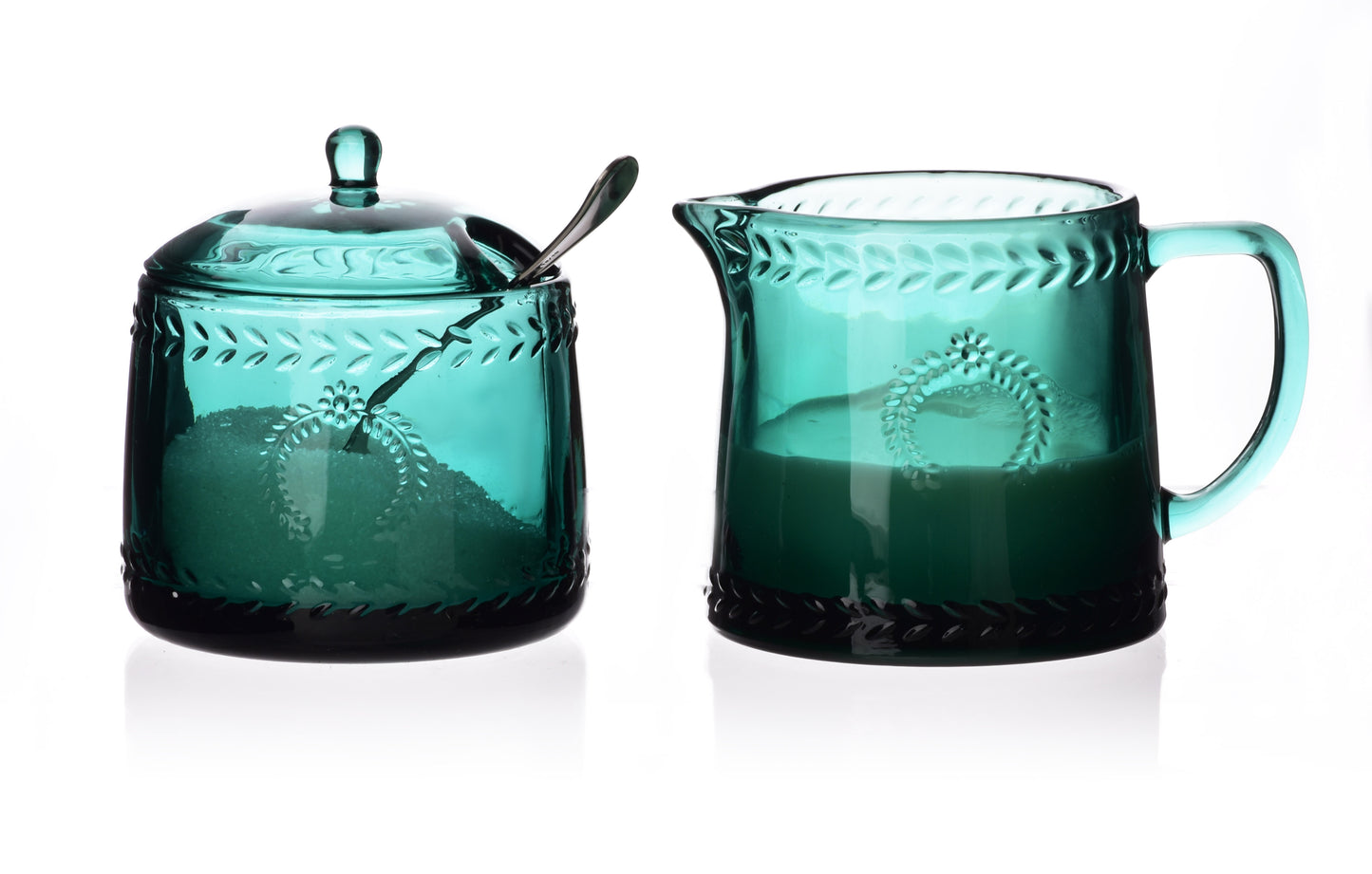 ECILA DARK Komplet cukiernica śr 9xh7,3cm z mlecznikiem 300 ml Affekdesign By Mondex