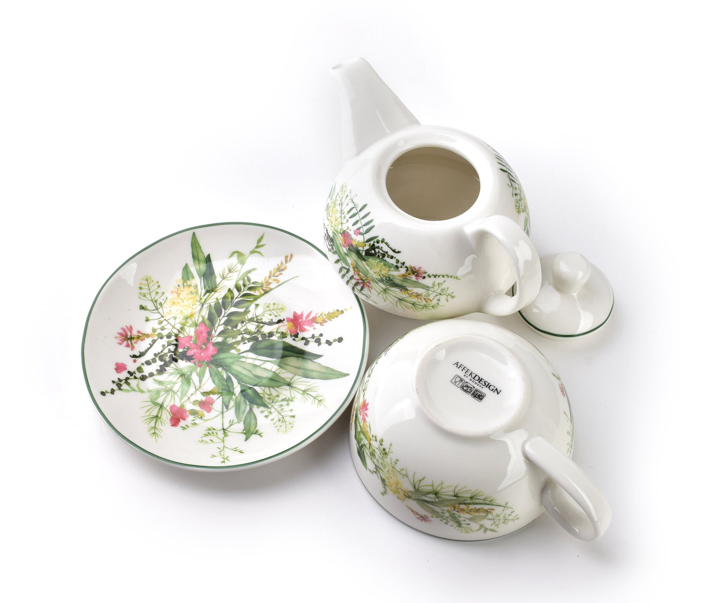 IDYLLIC Dzbanek z filiżanką TEA FOR ONE400ml/300ml Affekdesign By Mondex