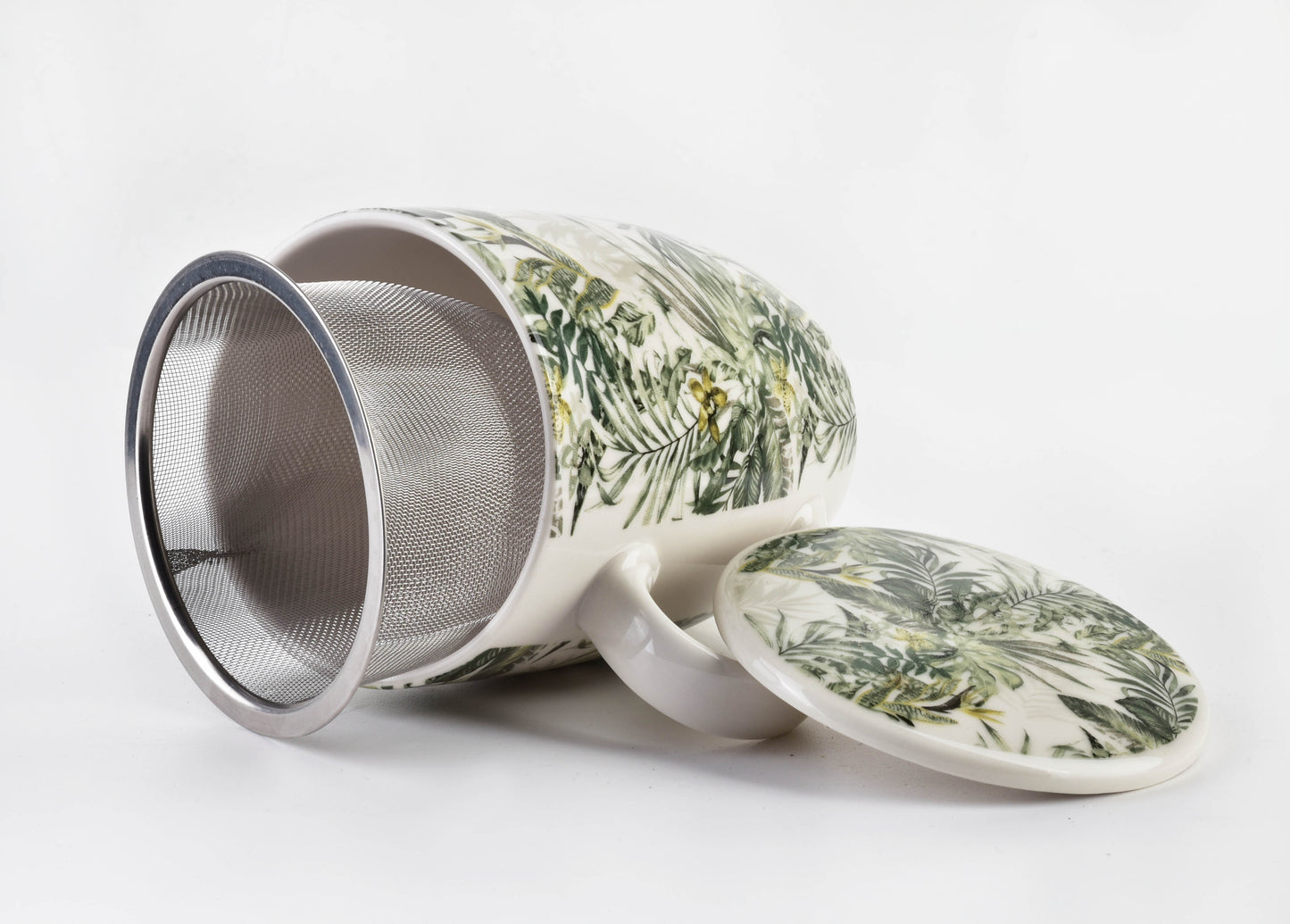 EDDY Kubek z zaparzaczem i pokrywką jungle Affekdesign By Mondex