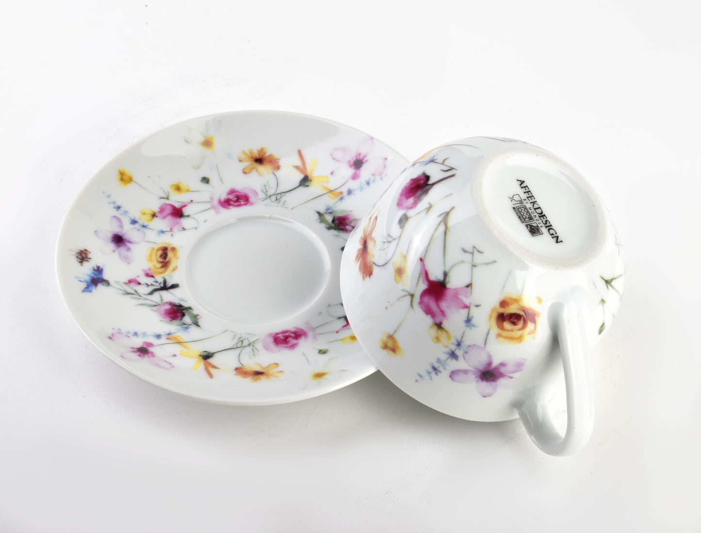 JOY Komplet 2 filiżanek ze spodkiem 245ml Affekdesign By Mondex