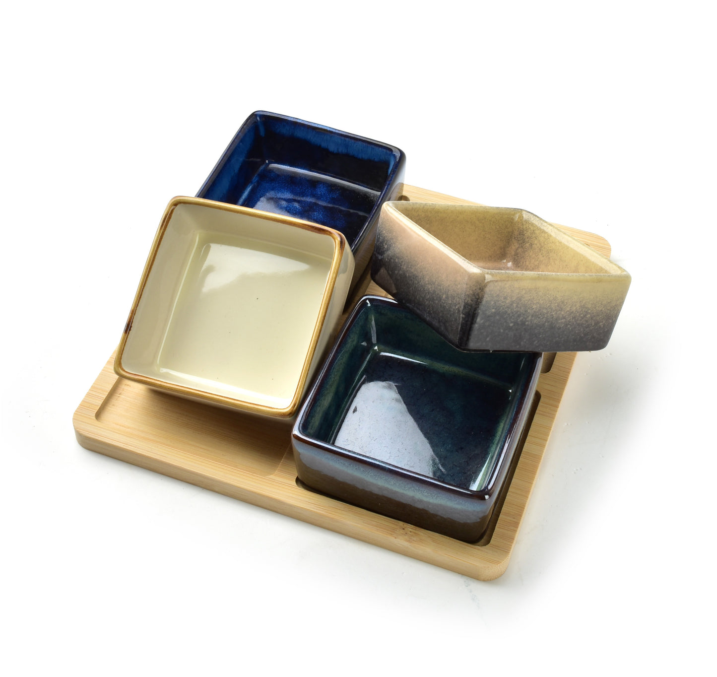 MODERN KITCHEN Deska z miskami 19x19h5cm Mondex