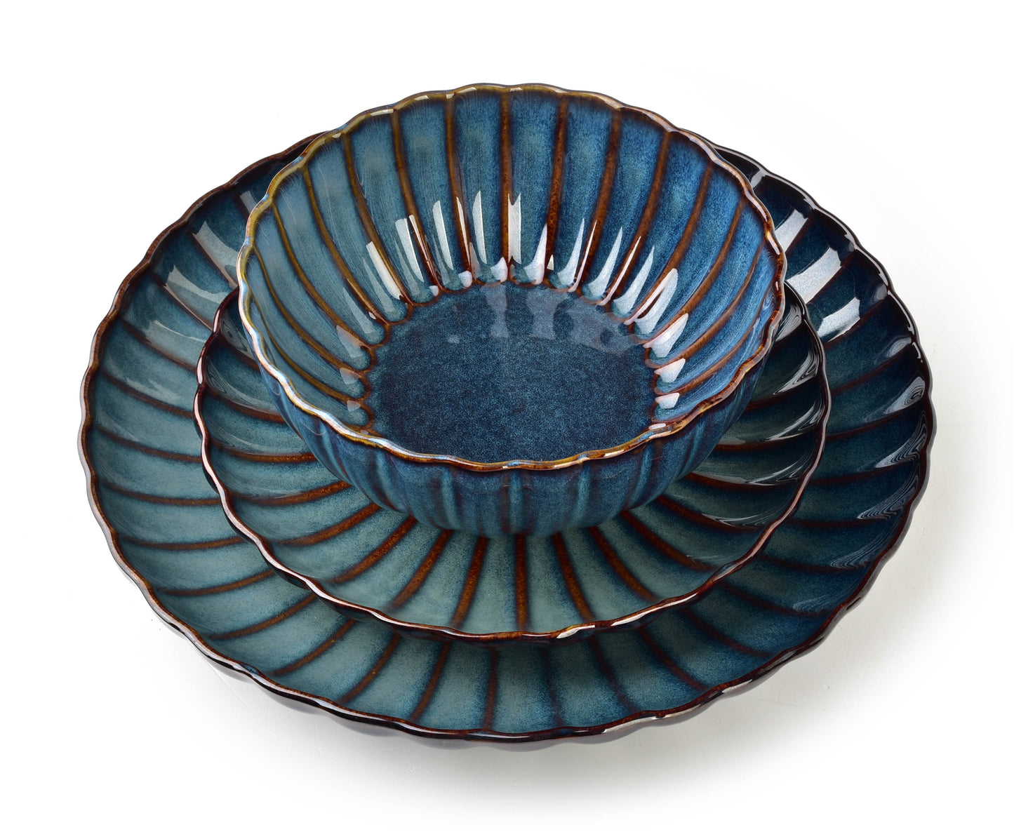 EVIE DARK Talerz deserowy 20,5xh3cm Affekdesign By Mondex