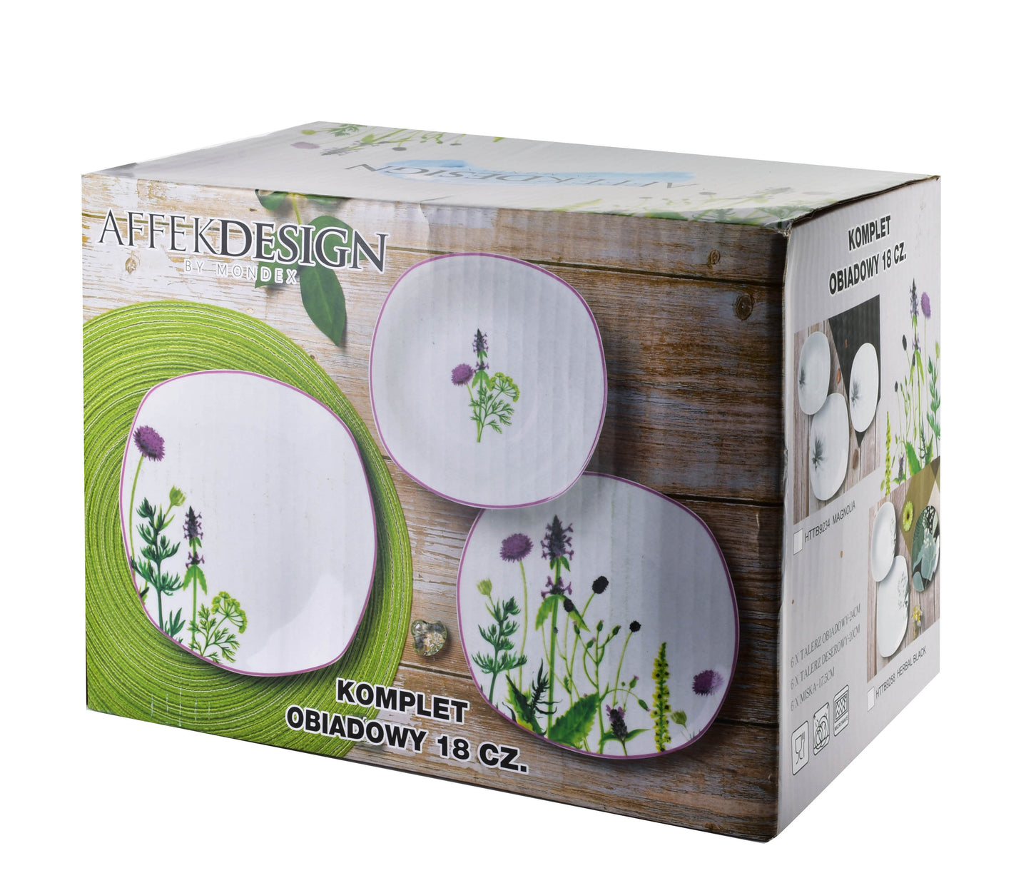 HERABL MIST Komplet obiadowy 18 częściow Affekdesign By Mondex