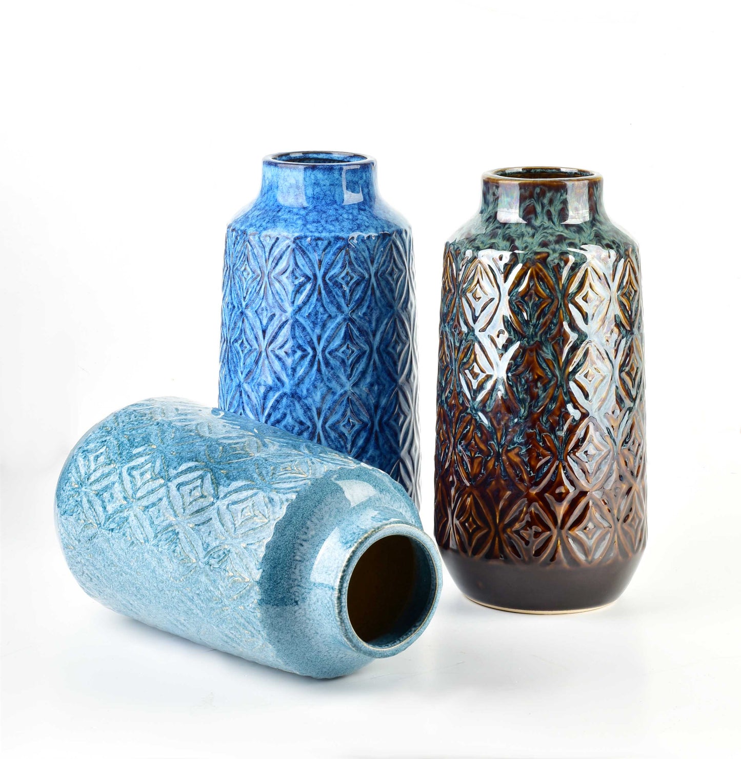 YARINE BLUE Wazon 8,5XH31CM Mondex Since 1986R