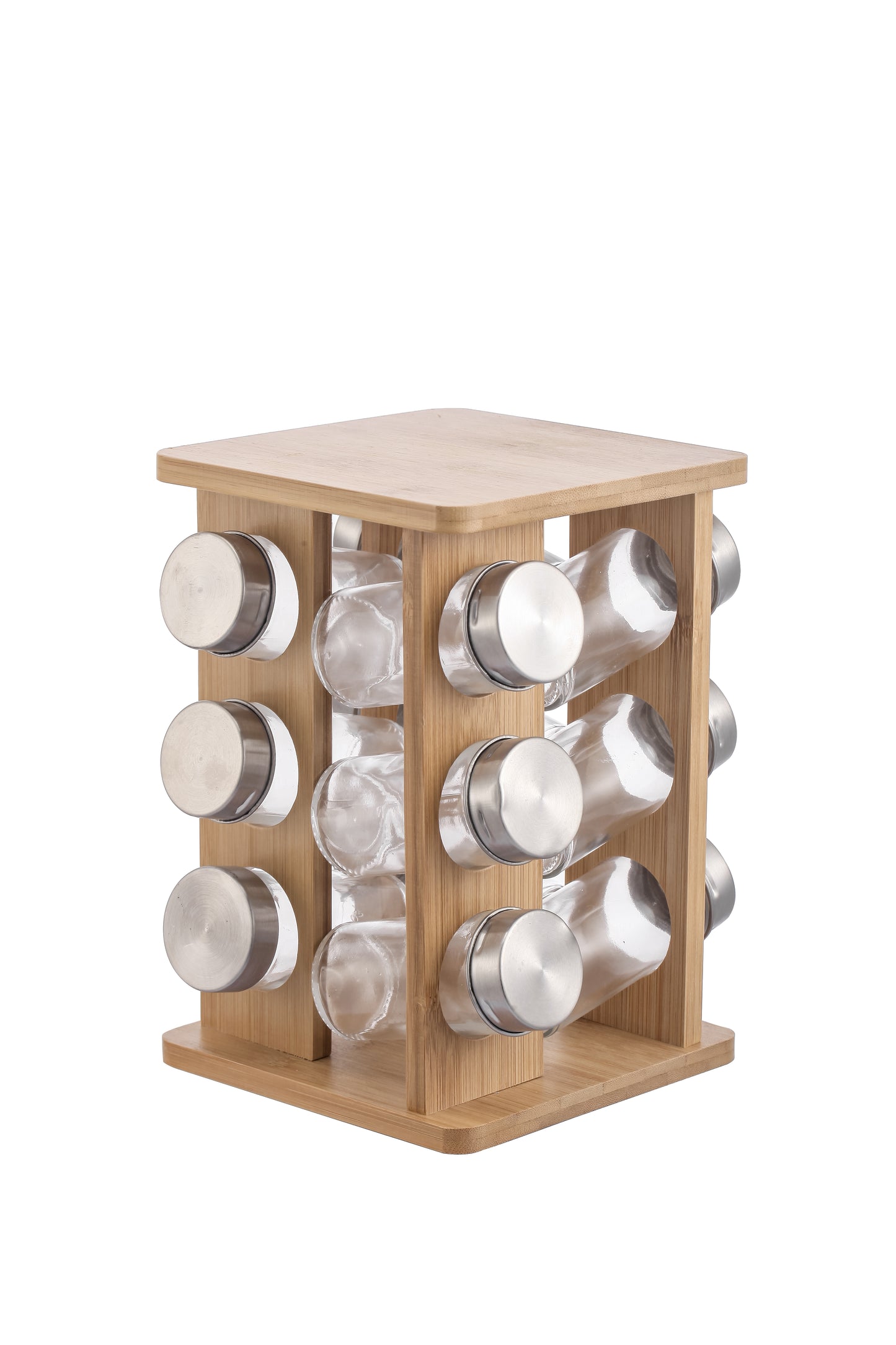 MODERN KITCHEN Zestaw 12 przyprawników 15x15x23,5cm na stojaku Allesken
