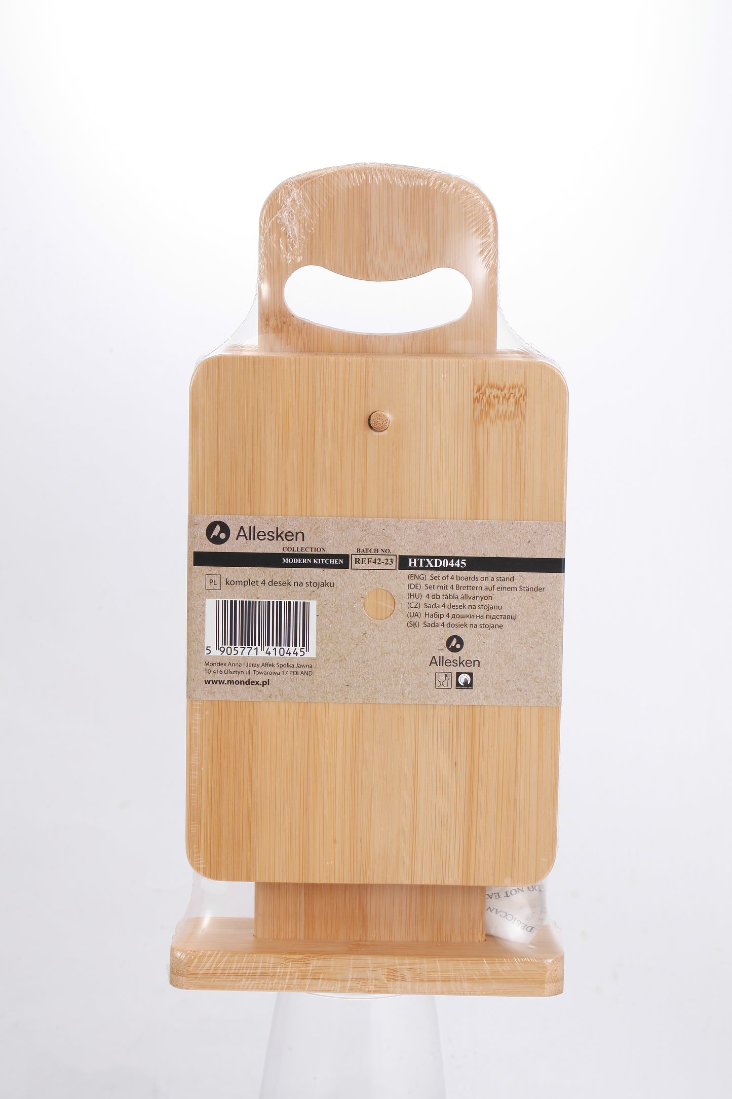 MODERN KITCHEN Komplet 4 desek na stojaku 15x5,5x31cm Allesken