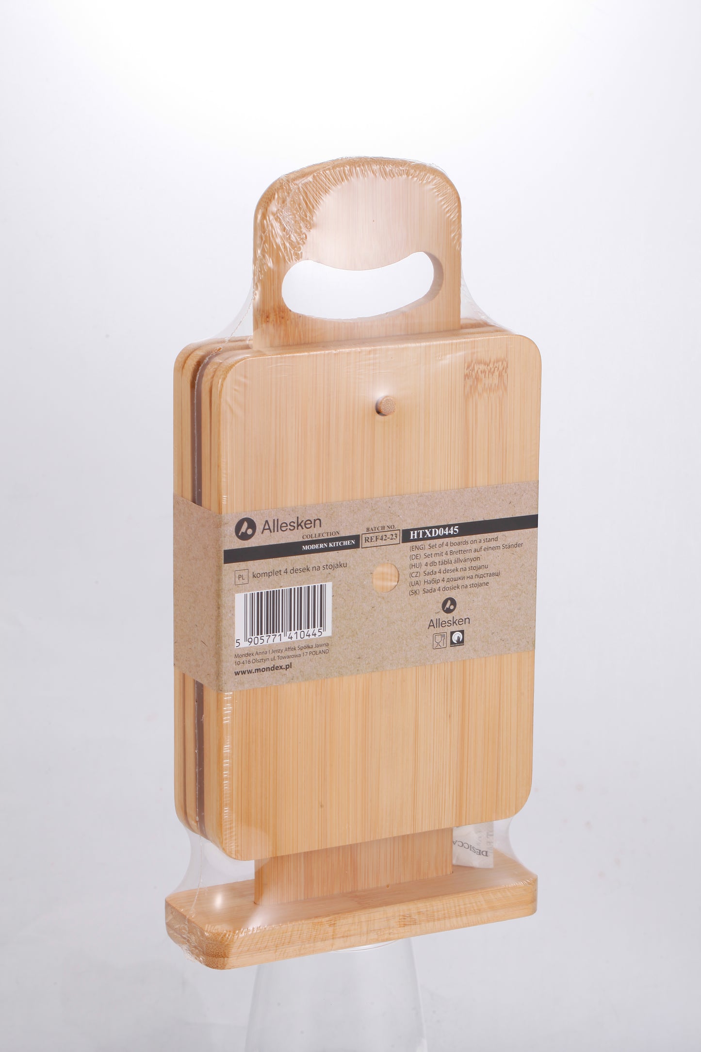 MODERN KITCHEN Komplet 4 desek na stojaku 15x5,5x31cm Allesken