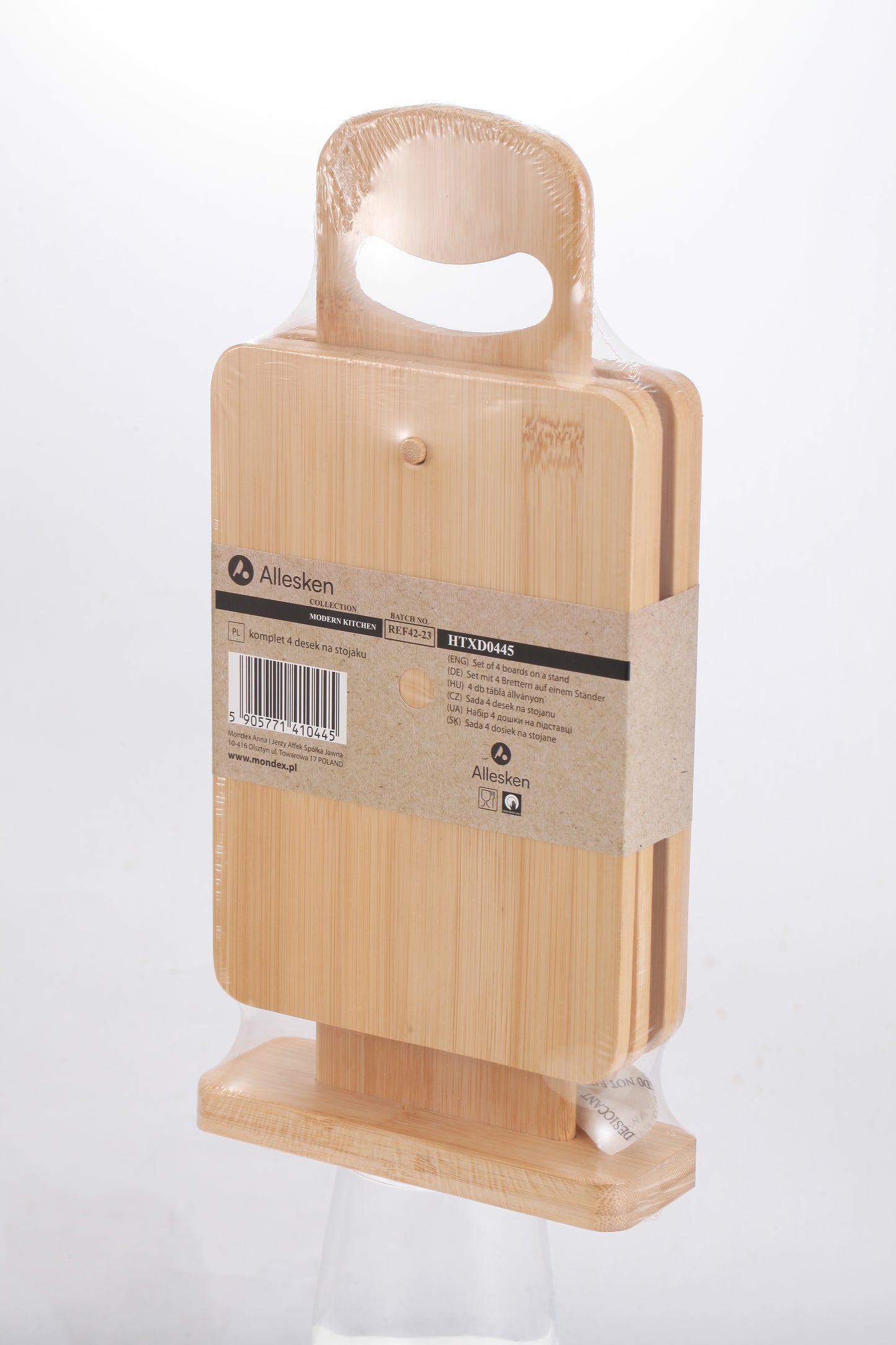 MODERN KITCHEN Komplet 4 desek na stojaku 15x5,5x31cm Allesken
