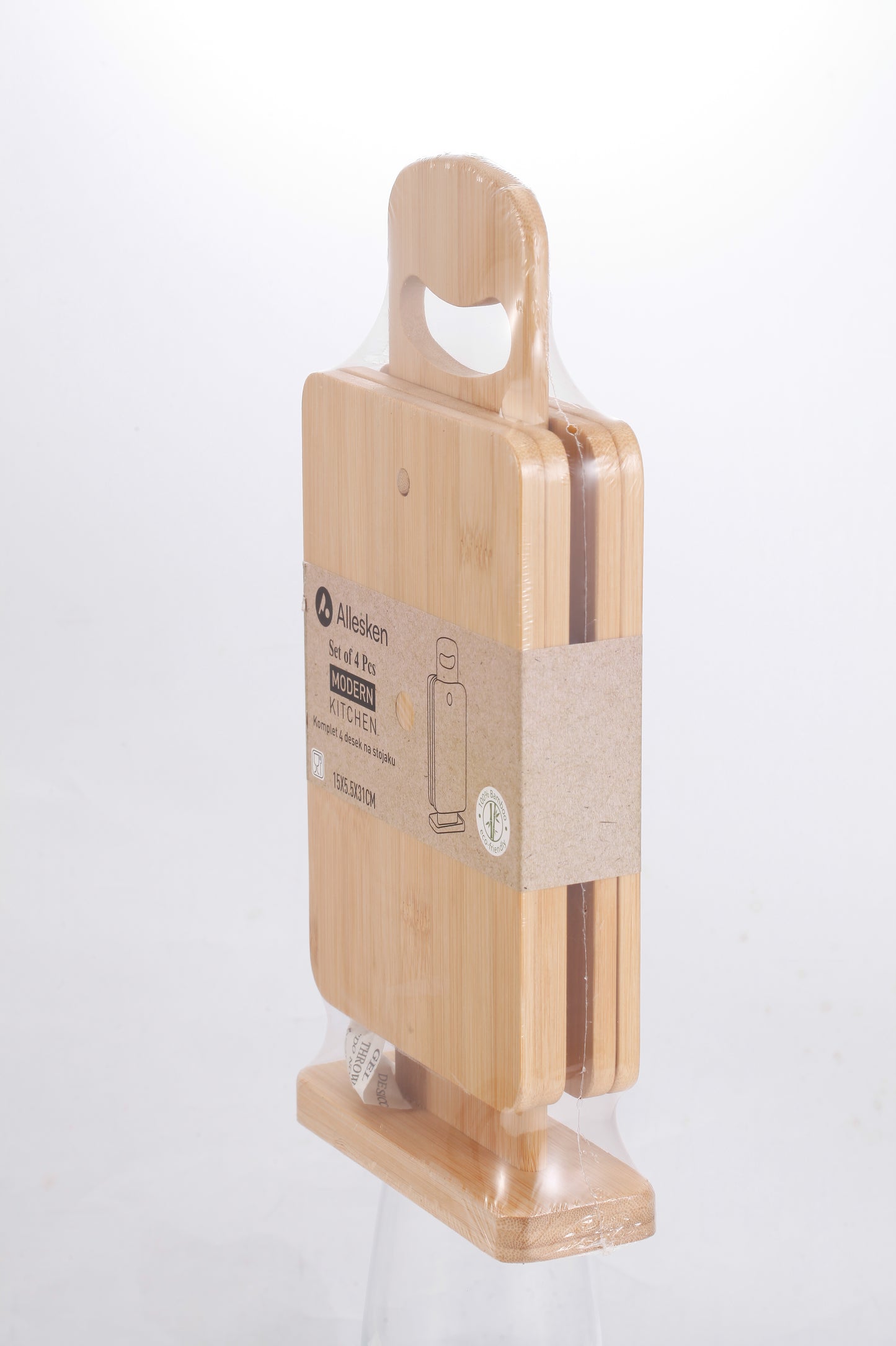 MODERN KITCHEN Komplet 4 desek na stojaku 15x5,5x31cm Allesken