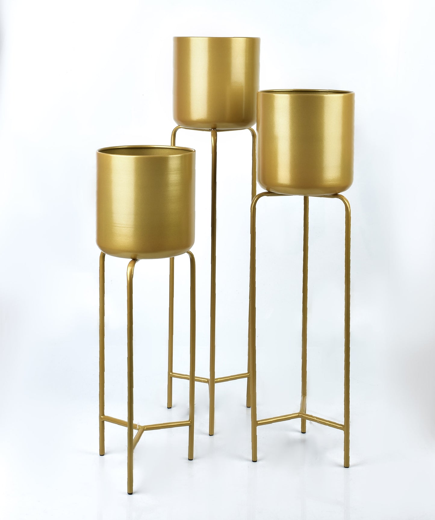 SWEN GOLD Komplet 3 osłonek na stojaku19xh77cm/19xh66cm/19xh55cm Mondex