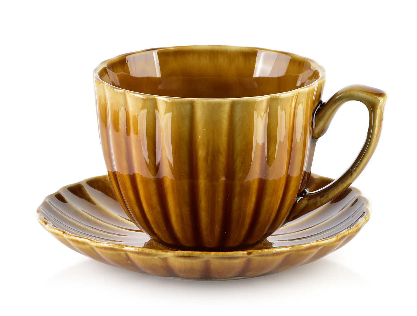 EVIE HONEY Filiżanka ze spodkiem 300ml Affekdesign By Mondex