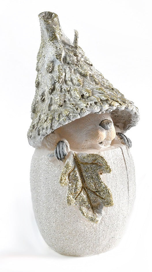 Świeca SKRZAT figurka 6x6x16cmparafinowa złota Mondex