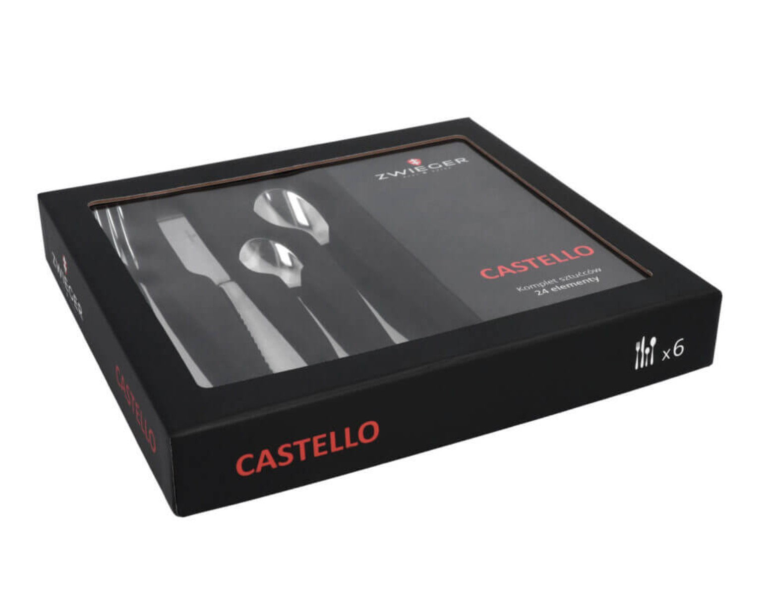 ZWIEGER CASTELLO Komplet 24szt sztućców Mondex
