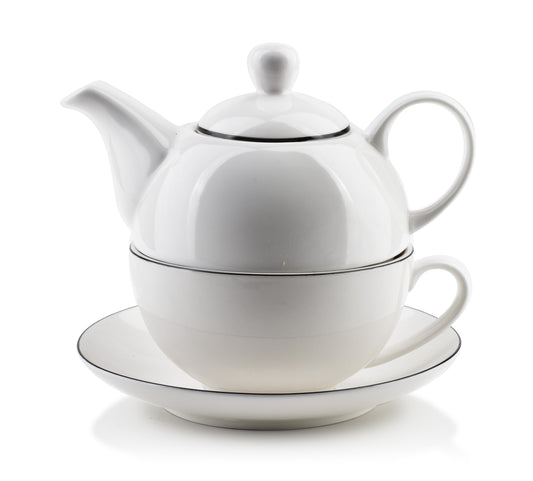 SIMPLE Dzbanek z filiżanką Tea for One Affekdesign By Mondex