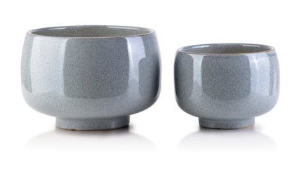 NEVA Komplet 2 osłonek XL23xh16cm L17xh13cm błękitna nakrapiana Mondex