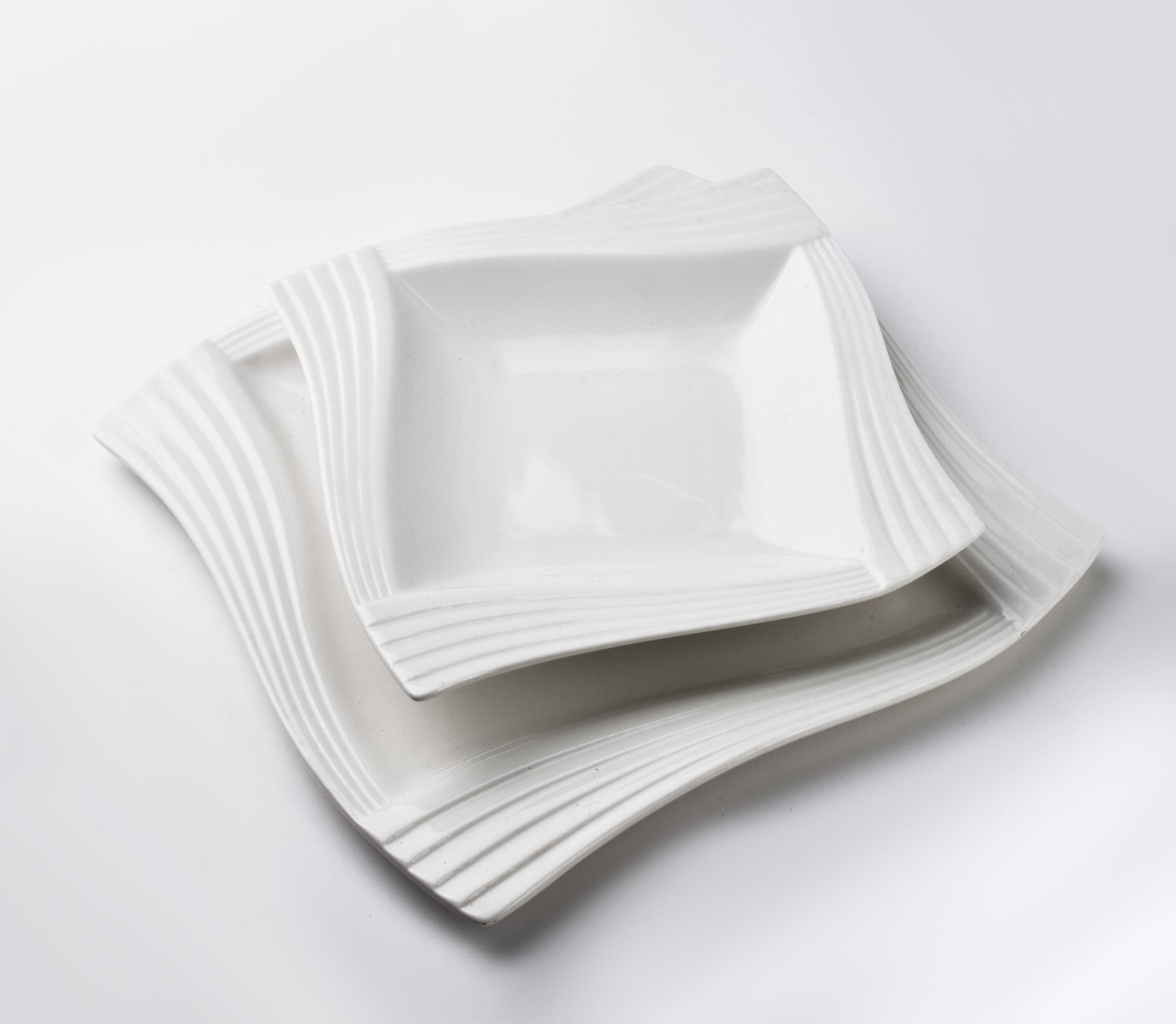 BASIC Talerz płaski FALA 24x32,5h1,5cm Mondex