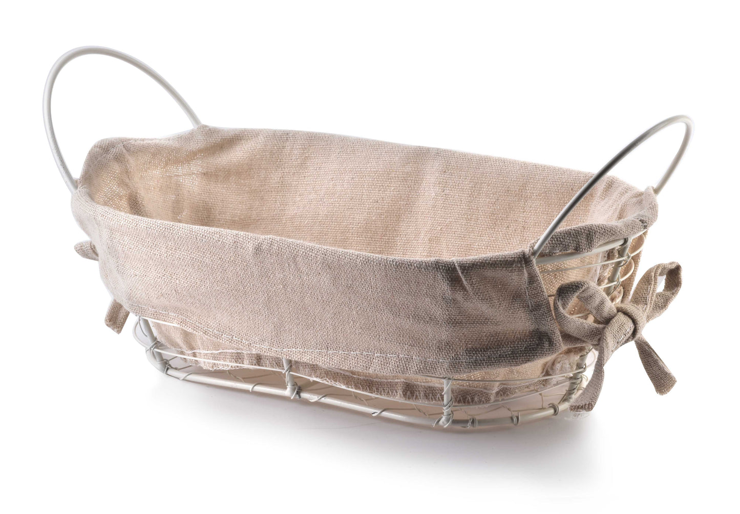 WILL koszyk metalowy 25x15x8/28x15x11,5cm kremowy Cookini By Mondex