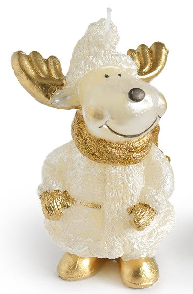 Świeca ŁOŚ figurka 10x13cmparafinowa złota Mondex