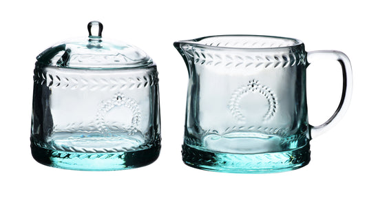 ECILA LIGHT Komplet cukiernica śr 9xh7,3cm z mlecznikIEM 300ml Affekdesign By Mondex