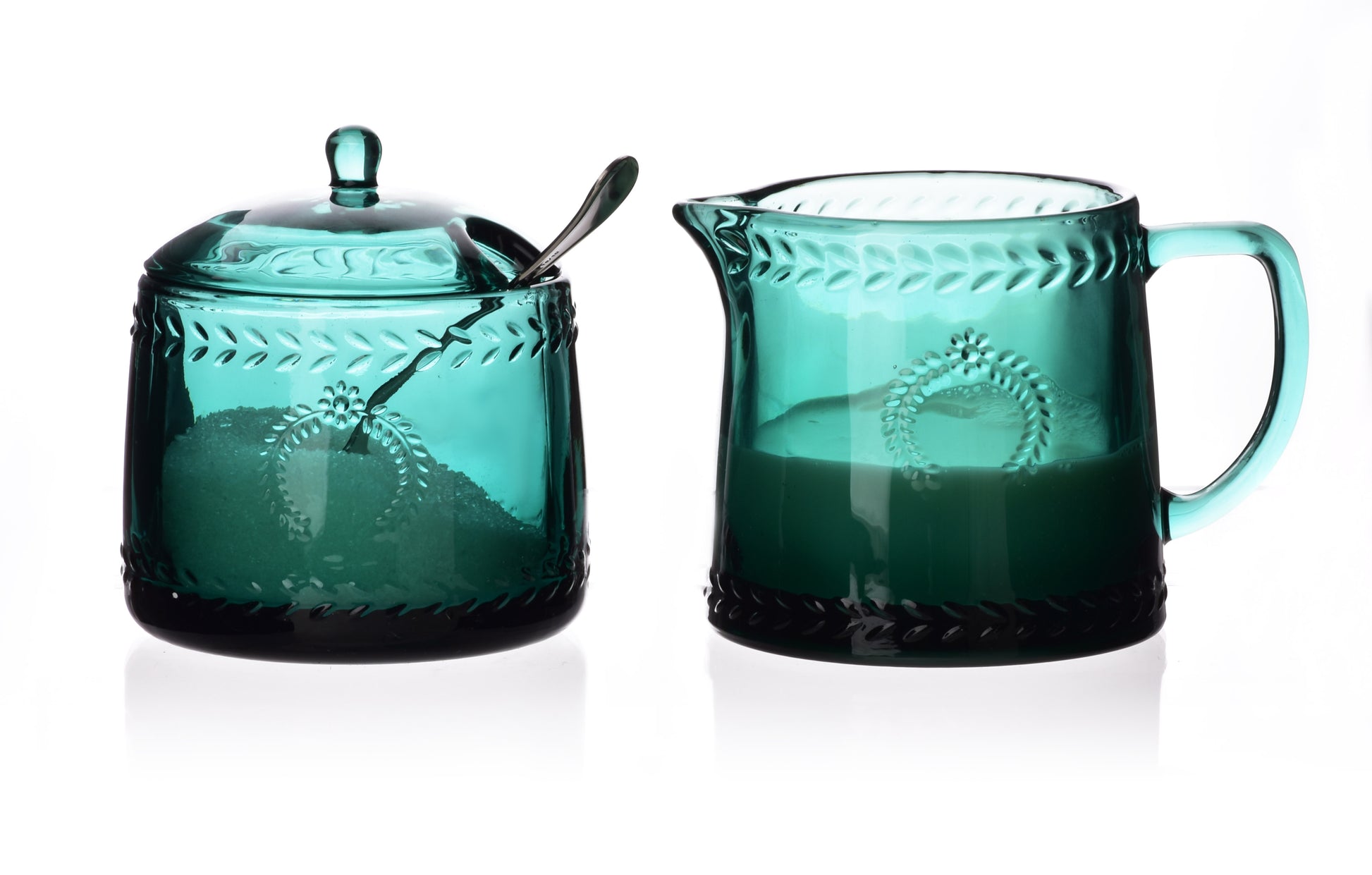ECILA DARK Komplet cukiernica śr 9xh7,3cm z mlecznikiem 300 ml Affekdesign By Mondex