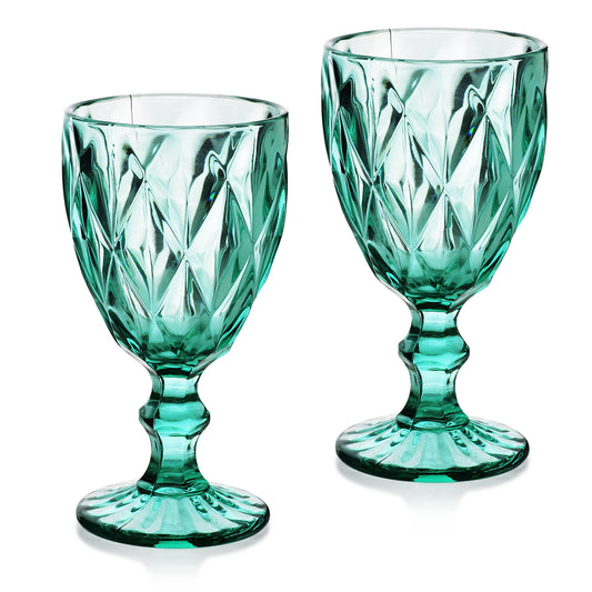ELISE TURQUISE Komplet 6 kieliszków 300ml 8,9x7,9xh17cm Affekdesign By Mondex