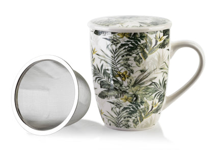 EDDY Kubek z zaparzaczem i pokrywką jungle Affekdesign By Mondex