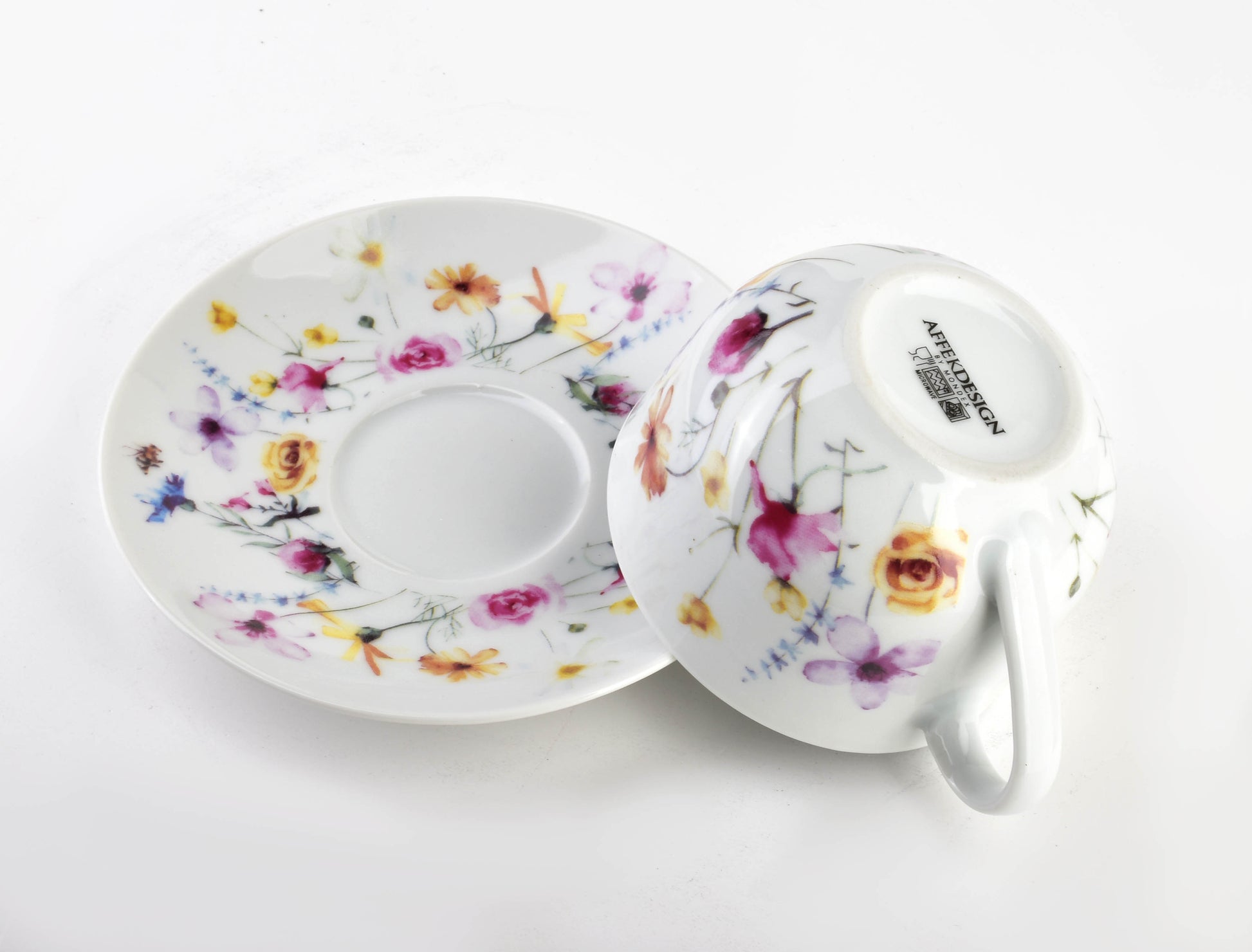 JOY Komplet 2 filiżanek ze spodkiem 245ml Affekdesign By Mondex