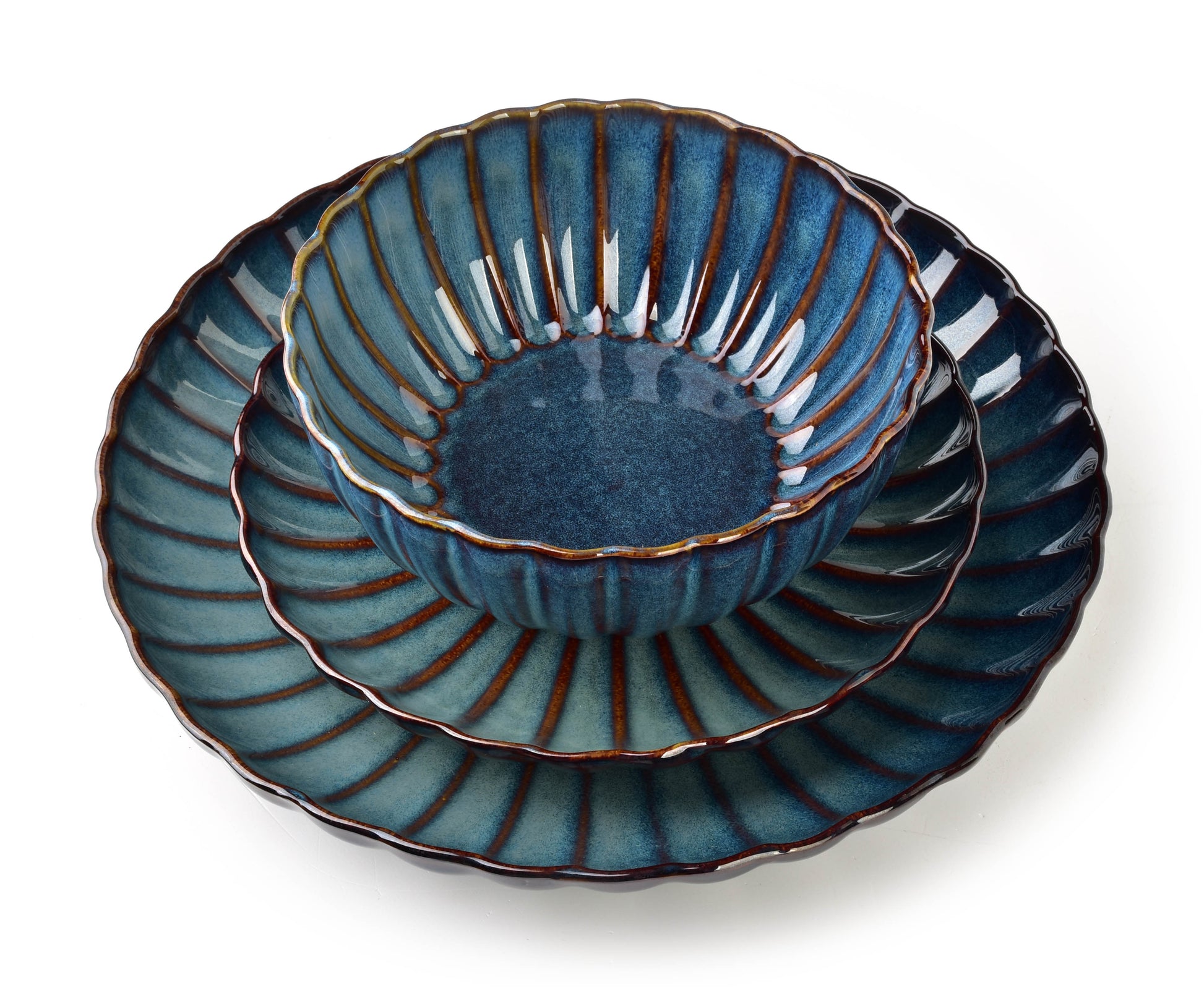 EVIE DARK Talerz deserowy 20,5xh3cm Affekdesign By Mondex