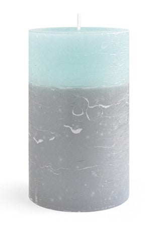 Świeca LOFT walec średni 7x11,5cm parafinowa turkusowa Mondex