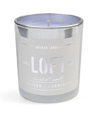 Świeca LOFT SZKLANKA woskowa fiolet 7,4x8,3cm Mondex
