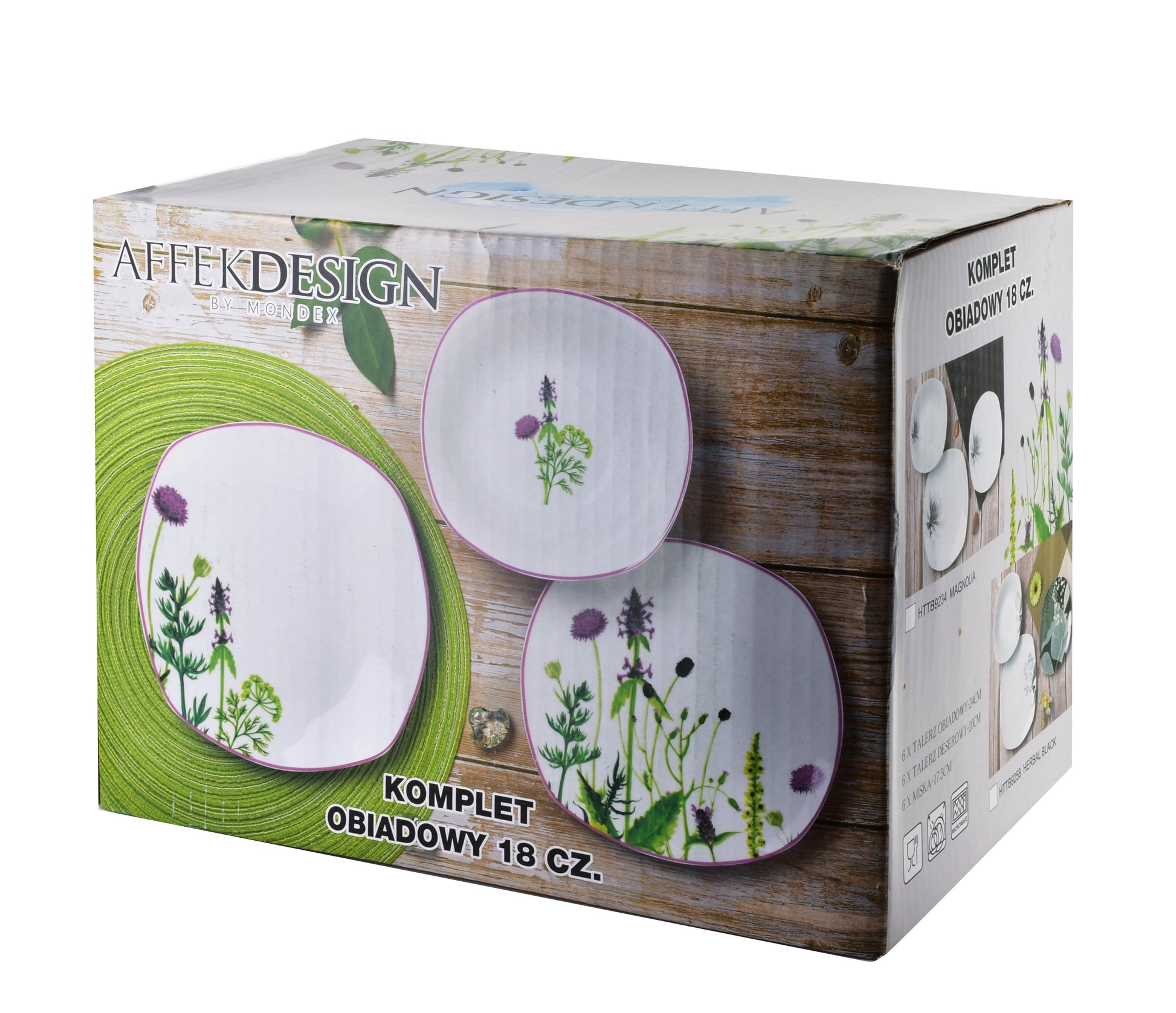 HERABL MIST Komplet obiadowy 18 częściow Affekdesign By Mondex