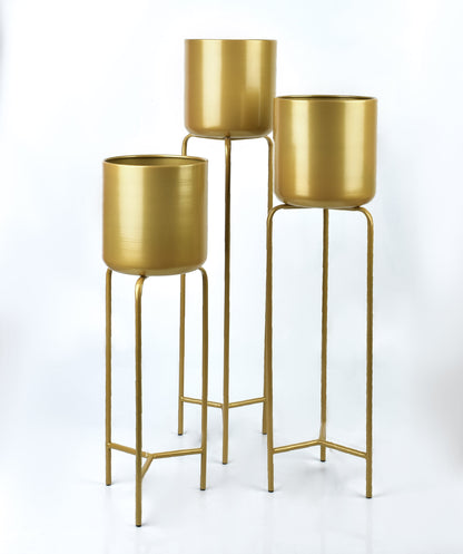 SWEN GOLD Komplet 3 osłonek na stojaku19xh77cm/19xh66cm/19xh55cm Mondex