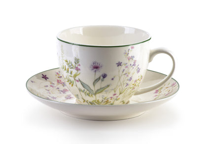 FACCIA VERDE Filiżanka ze spodkiem 250ml Affekdesign By Mondex