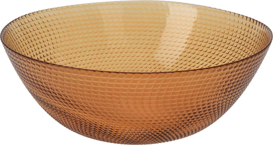 MISKA SZKLANA ŚREDNICA 24CM BURSZTYNOWA Mondex