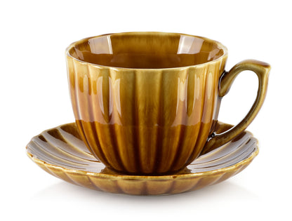 EVIE HONEY Filiżanka ze spodkiem 300ml Affekdesign By Mondex